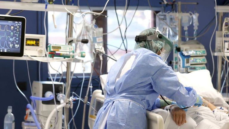 Una enfermera en un hospital, en una imagen de archivo