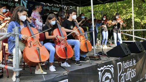 Galicia Fiddle abrió los conciertos de la jornada del sábado