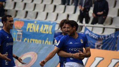 Toch� celebra su gol frente al N�stic