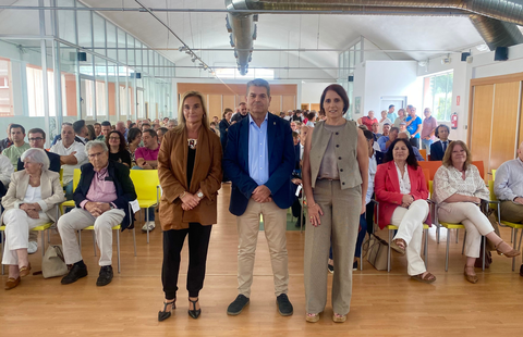 El alcalde de San Mart�n del Rey Aurelio, Jos� Ram�n Mart�n Ardines, en la inauguraci�n de la Feria de Muestras Femex 2025