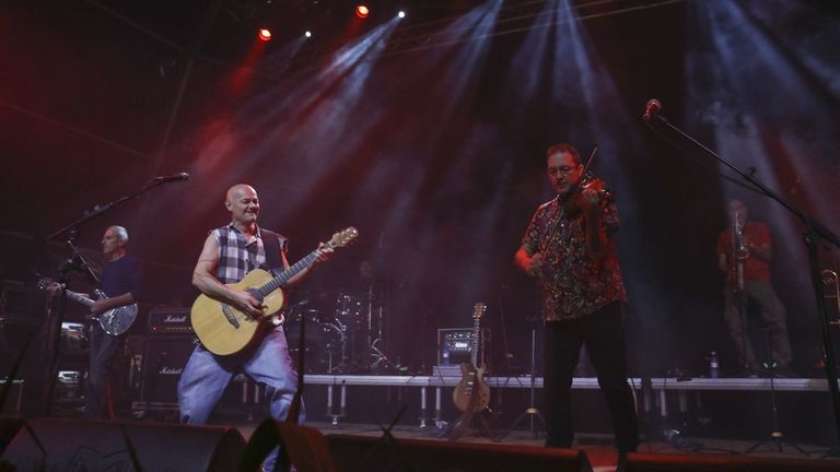 Concierto de celtas Cortos en Boimorto. Año 2019.