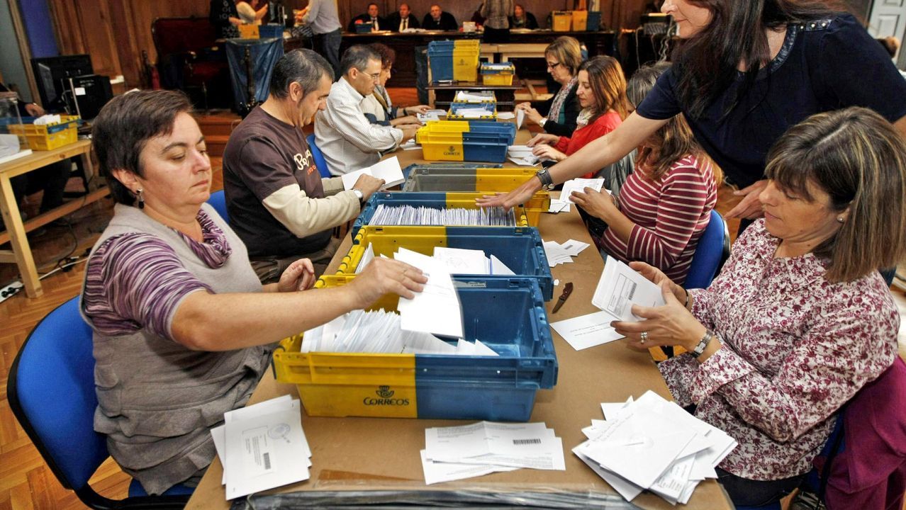 Recuento de voto emigrante en las autonómicas del 2012