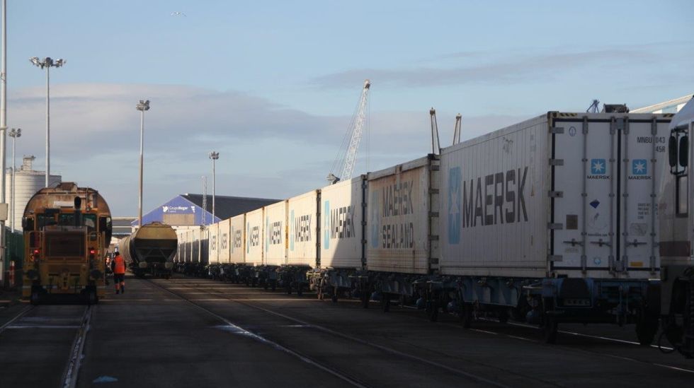 Maersk realizó varias pruebas entre Algeciras y Marín para la puesta a punto del servicio ferroviario