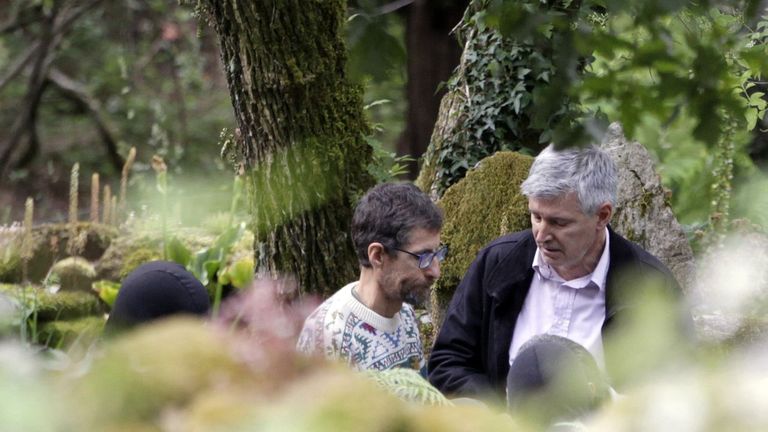 Toninho, durante el registro del pasado sabado en Fornelos de Montes
