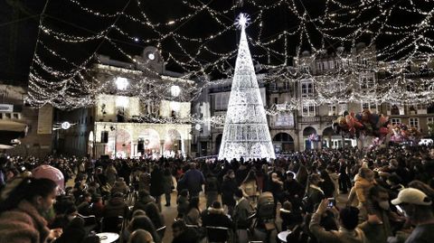 Encendido de las luces de Navidad en Ourense