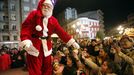Papá Noel enciende la Navidad en Vilagarcía