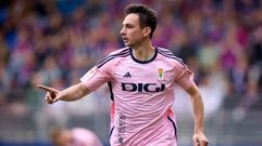 Borja Snchez celebra su gol al Eibar