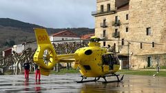 Helicóptero medicalizado en As Triguerizas, Celanova