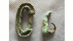 Piezas de la edad de broncelocalizadas en una finca de Langreo por un vecino de Gijn