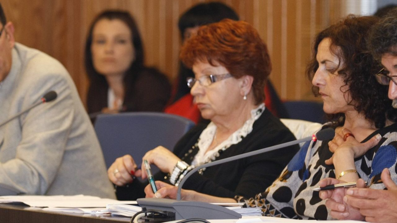 Erundina Prado durante un pleno del 2010