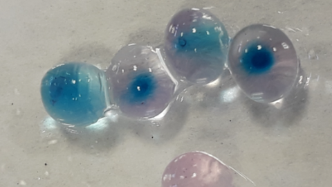 Fotografía de varios dispositivos flexibles desarrollados con biopolímeros.