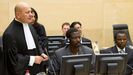 Karim Khan, en el juicio en el CPI contra dos acusados de crímenes en Darfur en el 2010