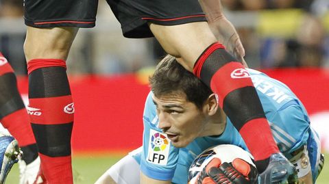 Casillas, en un partido frente al Celta