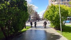 El parque de la plaza Europa, junto al centro de salud de la Puerta de la Villa