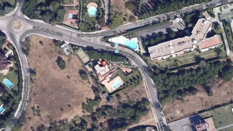 Imagen area de la embajada de Corea del Norte en Madrid