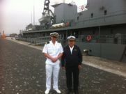 Francisco Curbeira y Manuel L�pez despidieron esta ma�ana al �La Soumman�