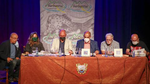 Acto de Barbantia en Noia, presentación del libro de Xosé Monteagudo