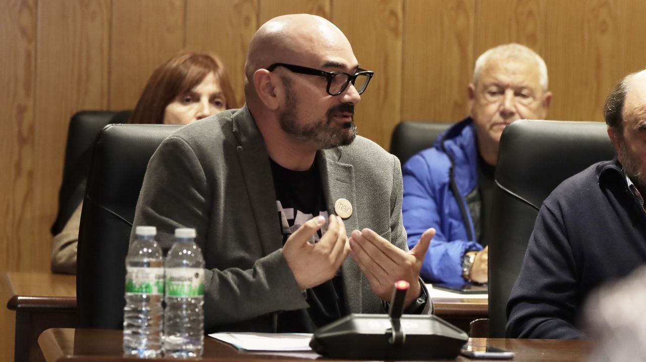 Efrn Castro en el ltimo pleno del Concello de Sarria