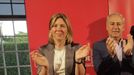 Pilar García Porto, futura alcaldesa de Antas de Ulla por el PSOE, con José Tomé, presidente de la Diputación de Lugo