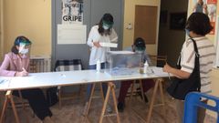 En la mesa electoral de la calle Otero Pedrayo obtuvo este domingo el PP su mejor resultado en Monforte, con un 58% de los votos