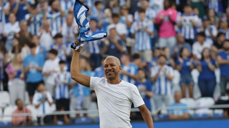 Djalminha durante su última visita a Riazor