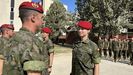 La princesa Leonor, durante su instrucción militar en la Academia General Militar de Zaragoza.