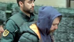 Momento de la detenci�n en Amorebieta, Vizcaya, del autor intelectual del asesinato de Javier Ardines