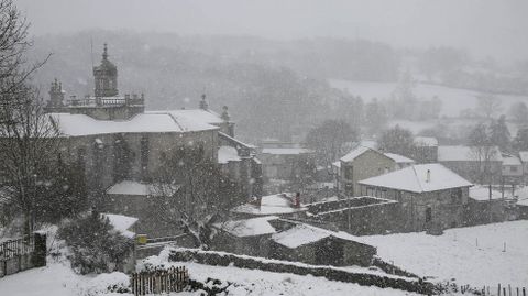Nieve en Montederramo (Ourense).