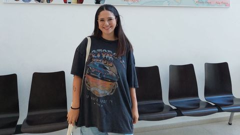 Alejandra Rodrguez, voluntaria de la asociacin Erasmus Student Network, acudi a la presentacin de los universitarios extranjeros para ofrecerles apoyo