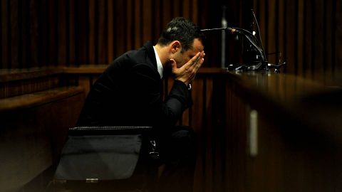 Pistorius durante el cuarto da del juicio