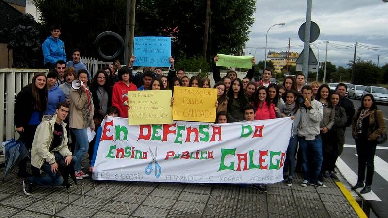 Concentraci�n de alumnos en Sarria
