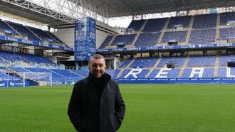 Iv�n Palacios, en el Carlos Tartiere