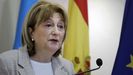 La delegada del Gobierno en Asturias, Delia Losa, presentó  en rueda de prensa las medidas para Asturias del plan de choque aprobado en Consejo de Ministros para hacer frente a la crisis