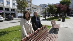 Soledad Montes y José Castro son los impulsores de la nueva plataforma vecinal del centro de Lugo