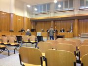 Momento de la declaraci�n de la v�ctima, con el acusado en el banquillo