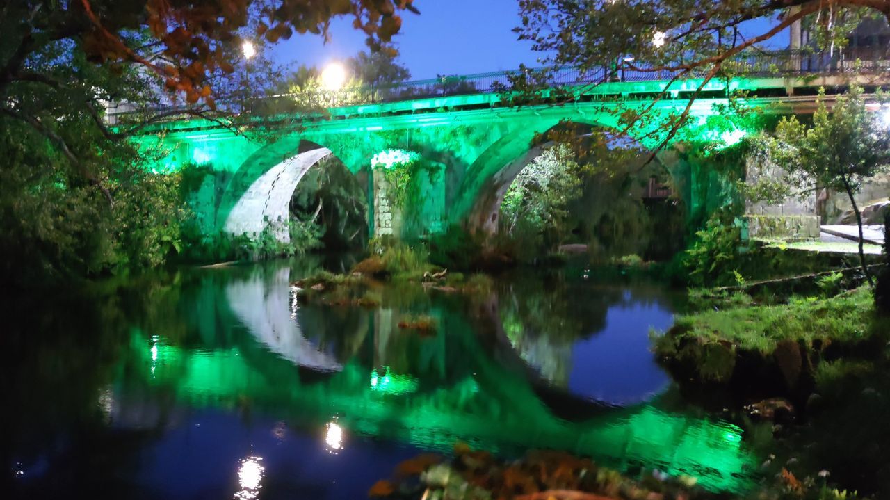 Marn escoge a sus socorristas del verano.Puente de Ponte Caldelas estrena sistema de iluminacin y luce de color verde con motivo del Da Mundial del Medio Ambiente