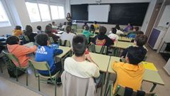 Foto de archivo del inicio de curso en un instituto de Pontevedra