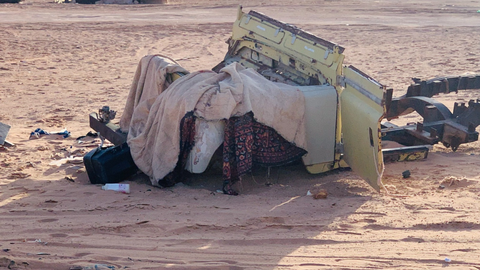 Vista de los campamentos de refugiados saharauis