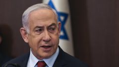 El primer ministro de Israel, Benjamn Netanyahu, en una reunin en la oficina del primer ministro de Jerusaln.