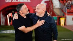 Garc�a Pimienta y Juli�n Calero, antes del Almer�a-Oviedo