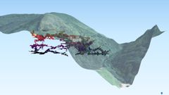 Visualización de cómo es la cueva dentro de la montaña mindoniense
