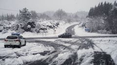 Las imgenes de la nieve en Ourense