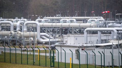 Instalaciones del Nord Stream 2 en Alemania.