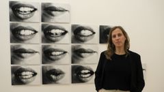La artista Almudena Fernández Fariña, este viernes en el CGAC.