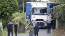 Un camión llegado de Lituania se queda encajonado en la frontera entre Ferrol Y Narón por culpa del GPS
