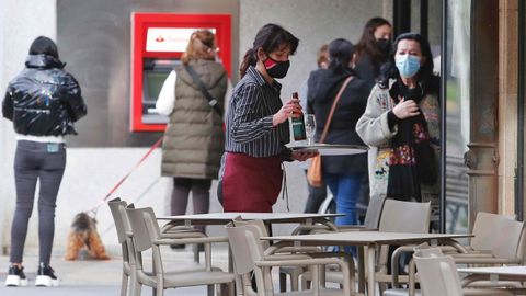 Las terrazas vuelven a las calles de Pontevedra