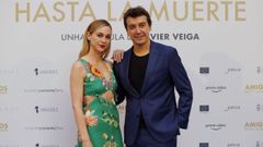 Marta Hazas y Javier Veiga en el estreno en Ourense.