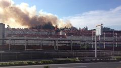 Incendio en Santiago