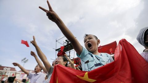 La poblacin china celebra la eleccin de Beijing para albergar los Juegos de Invierno de 2022