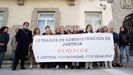 Concentracin de letrados de la Administracin de Justicia ante la Delegacin del Gobierno en Galicia, esta maana en A Corua